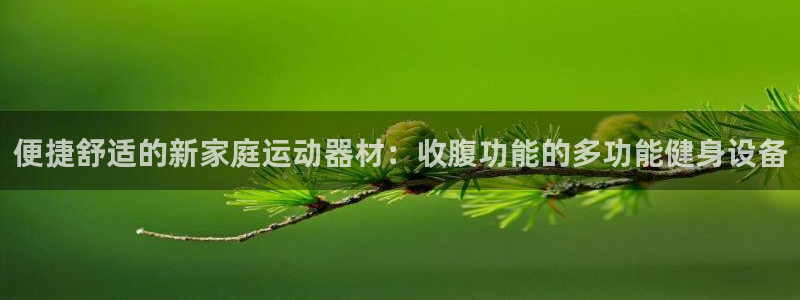 熊猫体育娱乐平台：便捷舒适的新家庭运动器材：收腹功能的多功能